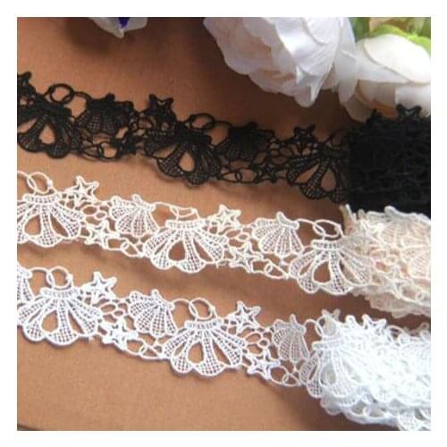 1Yard Width: 2.5cm Shell Starfish Lace Hollowed-out Lacey Decoration DIY Yarn Skirt Sewing Accessories (SS-2018)