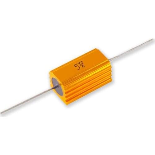 2pcs 5W Aluminum Power Metal Shell Case Wirewound Resistor 0.1 ~ 15K 0.33 0.5 1 2 5 6 8 10 20 50 100 120 200 300 1K 5K 10K ohm