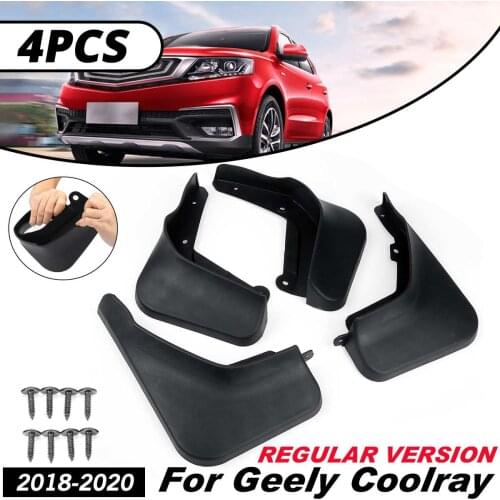 4pcs Car Fender Mudguards Mud Flaps Splash Guards Cover Mudguard Exterior Parts for Geely Coolray SX11 2020 2019 2018 Front Rear