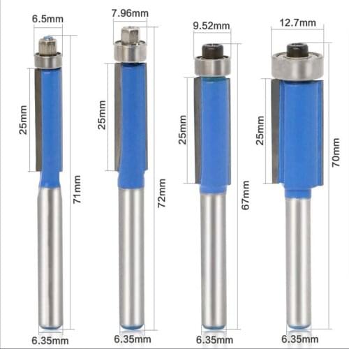 4-piece trimming cutter trimming machine special cutter TCT double edge straight cutter trimming machine woodworking milling cut
