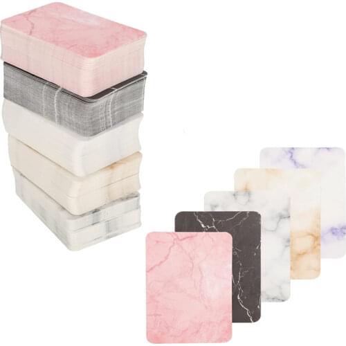 50pcs 5x7cm 4x8.8cm Marble Earring Necklace Display Card Holder Jewelry Display Cards for Stud Earring Jewelry Display Packing