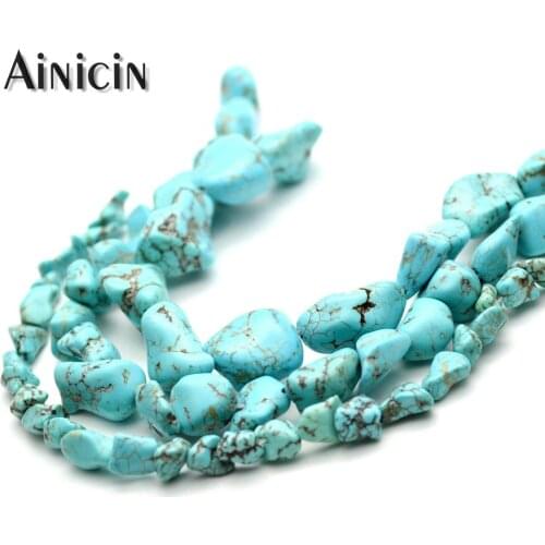 6~14mm Synthetic Howlite Irregularity Shape Strand Losse Beads 16'' Fashion DIY Jewelry Making Findings 10strand/lot