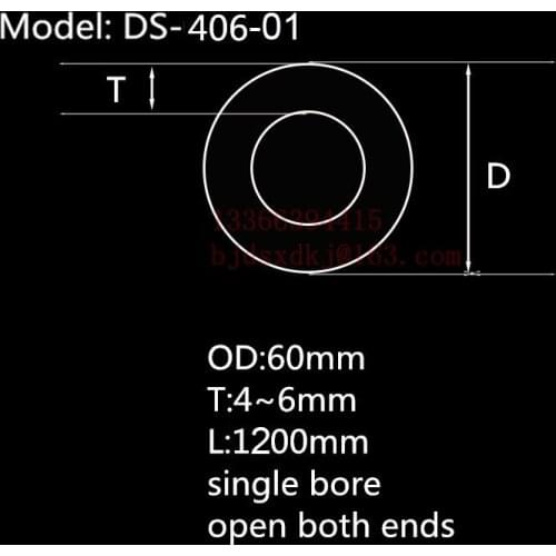 99.5%Al2O3 Heat Resistant Furnace Corundum Tube OD60*ID50*L1200mm/High Temperature Laboratory Tube Furnace Use Alumina Tube