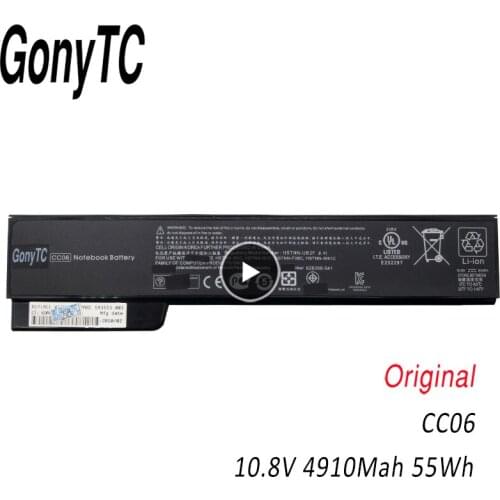 GONYTC CC06 Laptop Battery CC06 HSTNN-F08C For Hp For ProBook 6460b 6470b 6560b 6570b 6360b 6465b 6475b 6565b For EliteBook 8460