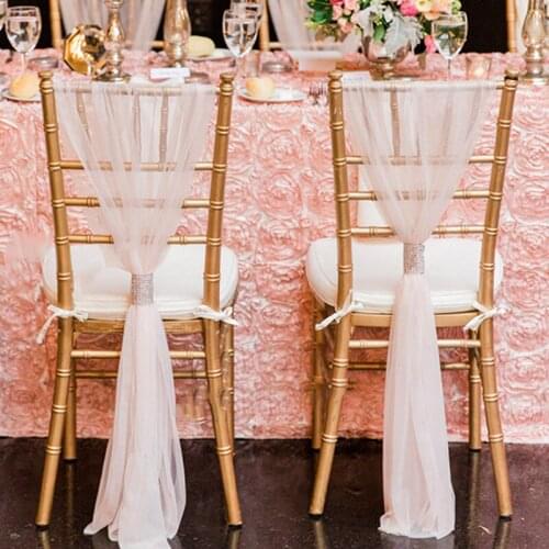 Igh density white gauze wedding hotel props wedding hall stage background gauze curtain decoration white gauze