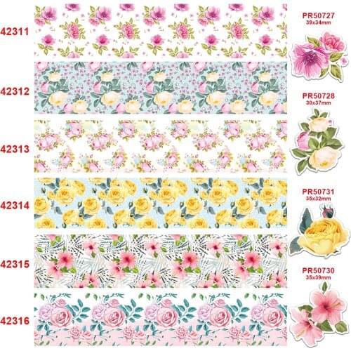 Free shipping 10 yards cartoon printed grosgrain ribbon 42311