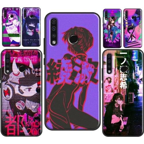 Vaporwave Glitch Anime Soft Case For Huawei Honor 10 Lite 10X 9X 8X 7X 10i 4C 7C 6C 20 Pro 7A 8A 9A 8S 9S Cover