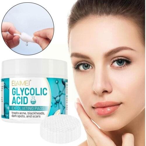 ELAIMEI 50 Tablets Salicylic Acid Cotton Tablets Ance Treatment Cotten Facial Blackheads Remove Skin Cleaning Pads Tools Ca P6H7