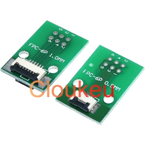 FFC FPC 0.5 1.0MM Flexible Flat Cable Lengthen Extension Board Adapter Board to 2.54mm 6P 8P 10P 12P 20P 24P 30P Double layer
