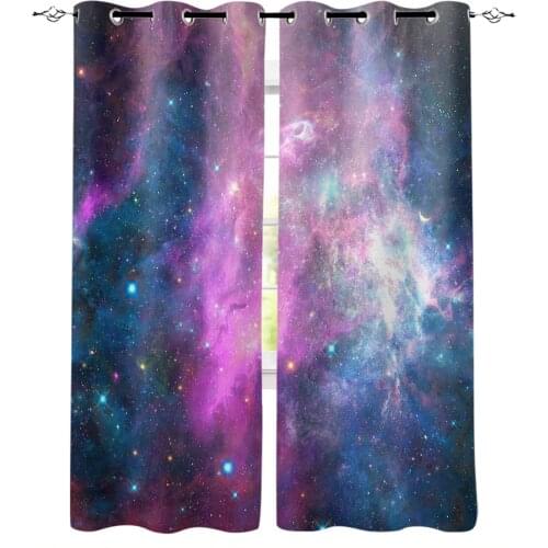 Purple Starry Sky Blackout Curtains For Living Room Window Curtains For Bedroom Kitchen Curtains Drapes Blinds