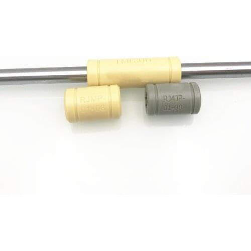 Funssor 1pcs LM8UU /LM8LUU Solid Polymer Bearing RJMP-01-08 R Solid Plastic Bearing, 8 mm ID For DIY Prusa I3 3D printer