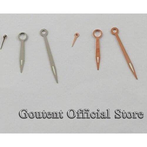 Goutent 1pcs Silver Rose Gold Watch hands fit ETA 6497,6498 sea gull ST36 Hand Winding Movement Watch