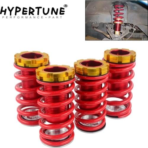 Hypertune - Forged Aluminum Coilover Kits for Honda Civic 88-00 Red available Coilover Suspension / Coilover Springs HT-TH11