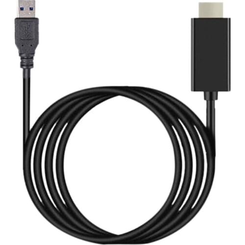 USB 3.0 to HDMI-Compatible Conversion Cable, Audio Video Synchronization 1080P HD Conversion Cable, Driver-Free