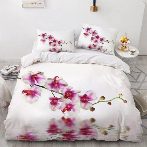 Butterfly 3D Bedding Set Custom Twin Full Queen King Size 3PCS Duvet Cover Set Blanket/Quilt Pillow Case Flowers Bedclothes