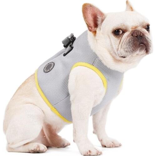 ·Summer Dog Cooling Vest Harness Cooler Jacket Adjustable Pet Mesh Reflective Vest Harnesses Quick Release Hot