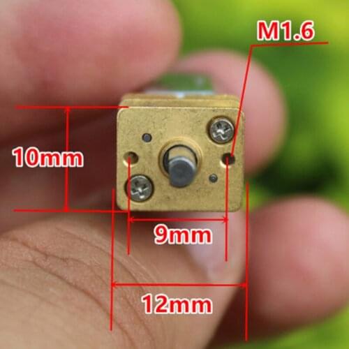 Micro N20 Gear Motor Slow Speed Metal Gearbox Reducer Electric Motor DIY Toy