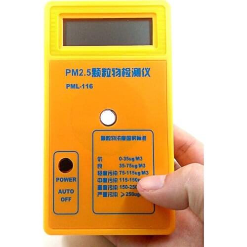 Air Quality Monitor PM2.5 Sensor Particle Gauge Counter 9V Battery LCD pm 2.5 Sharp Analyzer Haze Dust Meter Monitoring Sensor