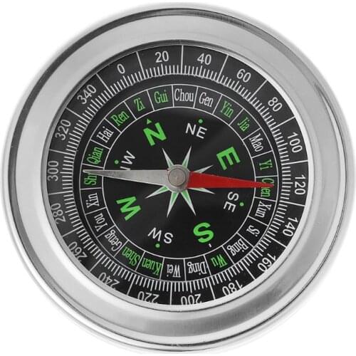 Stainless Steel Compass Outdoor Camping Hiking Pocket Portable Navigation Tool X7JD