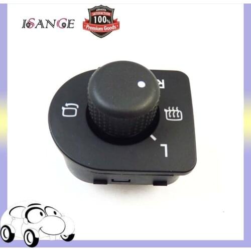 ISANCE Rearview Mirror Switch Schalter For 1998-2010 VW Golf 4 Passat Jetta Bora IV New Beetle 1J1959565E 1J1959565F (MSVW102)