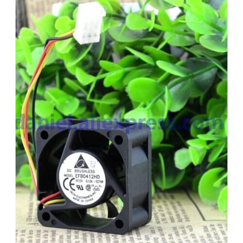 Genuine delta EFB0412HD 4020 12V 0.12a 4CM/ cm double ball switch fan