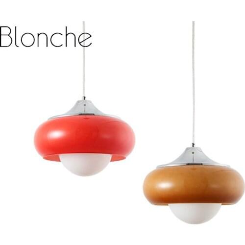 Modern Space Age Pendant Lamp Medieval Vintage Design Hanging Light for Living Room Bedroom Bedside Lamp Egg Glass Pendant Light