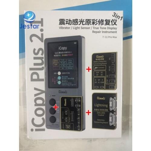 Qianli ICopy Plus 2.1 light sensor true tone dispay repair instrument for iphone 7-11ProMax with lightning Battery test board