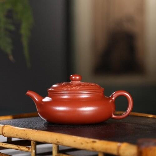 Recommended tea sets dahongpao flat relapsed pot of kung fu tea set gift custom lettering on sale