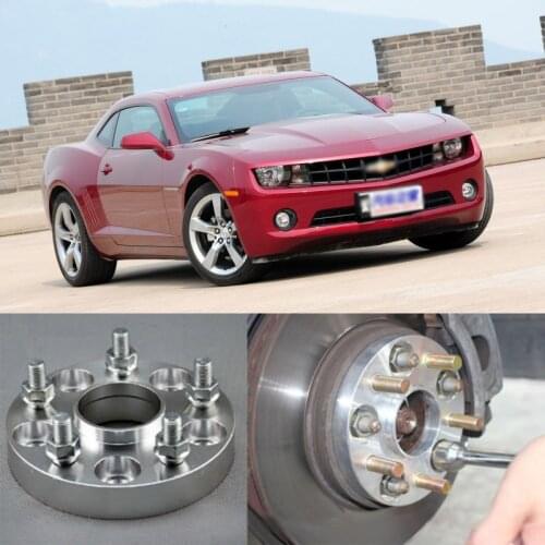 Teeze 4pcs New Billet 5 Lug 14*1.5 Studs Wheel Spacers Adapters For Chevrolet Malibu 2013-2015 /Camaro 2010 -2017