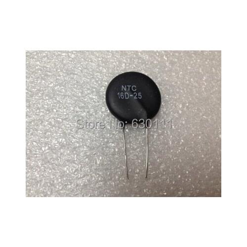 Free shipping 20pcs thermal resistor MF72-16D25 16D-25 NTC16D25 NTC16D-25 16R 6A 25mm