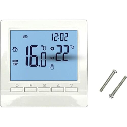 Gas Boiler Heating Thermostat Blue Temperature Regulator For Boilers Weekly Programmable