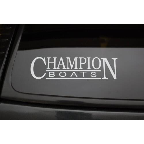 For Champion Boats Vinyl Sticker Decal (V161) Choose Color And Size!! Fish Fishing Car Styling