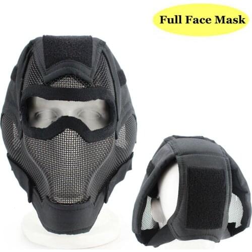 EAR PROTECTIVIVE VERSION Breathability Paintball Mask Tactical Military Full Face Masks for Outdoor Activities