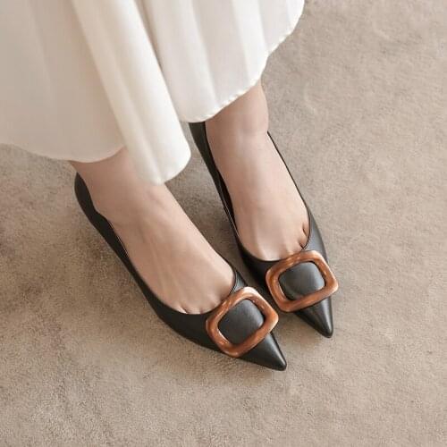 Osunlina Womans Elegant Pumps High Thin Heels Pointed Toe Spring Green Slip On Shallow Genuine Leather Lady Shoes 34-39 A209