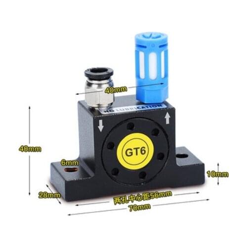 1/8'' GT-6 GT6 bin stock mini Pneumatic Vibrators,Pneumatic Turbine Vibrator pneumatic hammer Arch breaking vibrator PNEU-TEK
