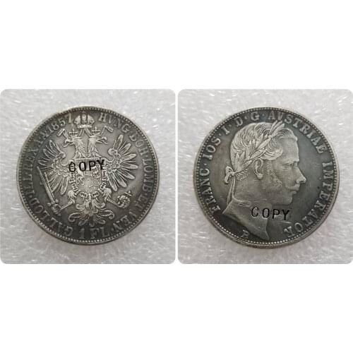 1857-1865 AUSTRIA FLORIN COPY COINS