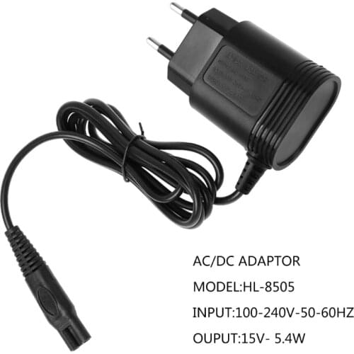 2021 New 2-Prong Charger EU Plug Power Adapter for PHILIPS Shavers HQ8505/6070/6075/6090
