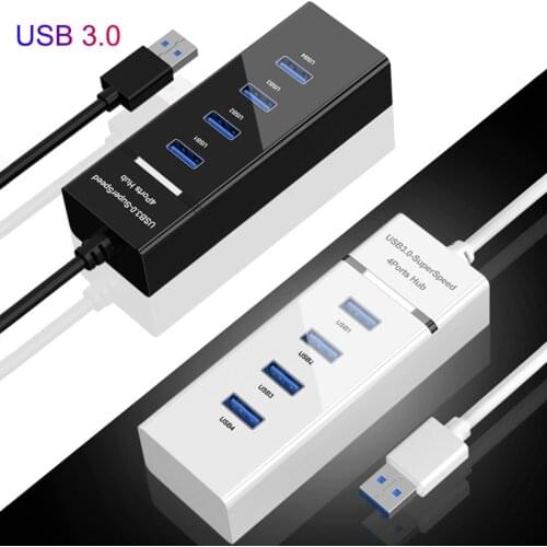 4 Ports USB 3.0 HUB Splitter High Speed Transmission Multi USB Splitter Expander For Windows Linux PC Laptop USB 3.0 HUB Adapter