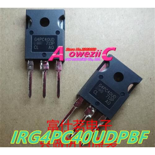 Aoweziic 2017+ 100% new imported original IRG4PC40UDPBF IRG4PC40U G4PC40U TO-247 IGBT tube 20A 600V
