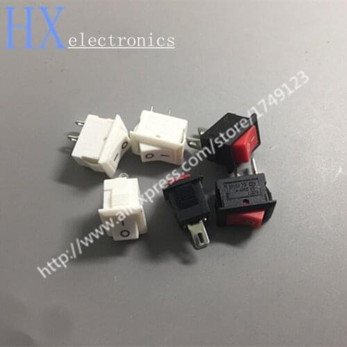 Free shipping 100PCS 10*15mm 2Pin 2Stalls Boat Type Switch KCD1-101 117S 250VAC/3A