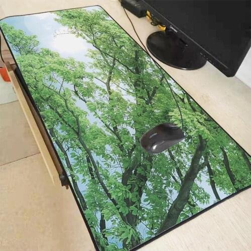 Large Tree Landscape Mousepad Natural Rubber Mouse Pad Anti-slip Gaming Mouse Mat with Locking Edge Dropshipping