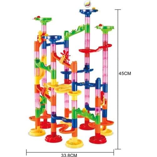 Childrens building maze track ball game building blocks 3D pipelin Hands-On Brain early education assembled toys Children gift