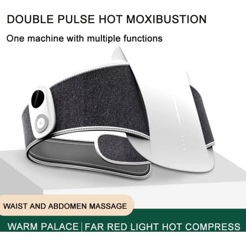 Waist and Abdomen Massager Electric Heating Vibrating Massage Relieve Menstrual Pain Massage The Waist Abdomen Belt Waist Pads