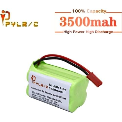 JST Plug) 4.8v 3500mah NIMH Battery For Rc toys Cars Boats Tanks Robots Guns AA NI-MH Battery 4.8v Rechargeable Battery Pack