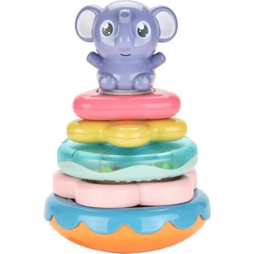 Bath Combination Toys for Infants 6-12 Months Bath Beach Stacked Cups Fun Toy Light&Music Gifts for Kids Supplies 69HE