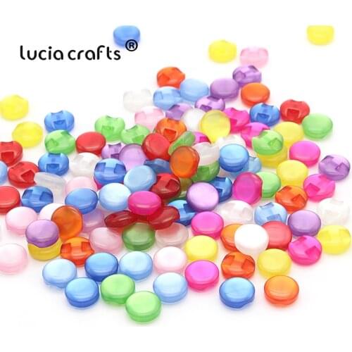 SALE Lucia crafts 24pcs 12mm Colorful Round Resin Buttons for Shirts Sweaters Decorative DIY Sewing Accessories E0609