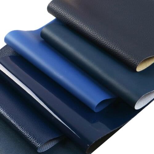 Navy Series Chunky Glitter Shimmer Faux Leather Sheets Jelly Bump Texture Synthetic Leather Fabric A4 Size for DIY Earrings