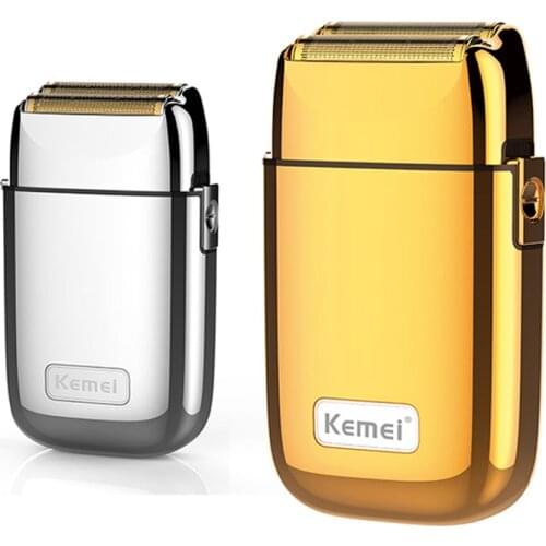 Kemei All-metal Electric Shaver Men Electric Razor Floating Hair Trimmer Face Care Shaving Machine Rechargeable Beard Shaver