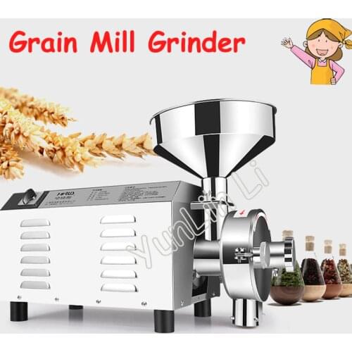 Commercial Grain Mill Grinder 3000W Stainless Steel Herbal Pulverizer Dry Medicine Grinding Machine