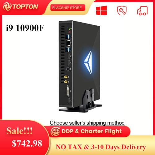 10th Gen Gamer Mini PC Intel Core I9-10900F i7-10700F Nvidia GTX 1650 4G Desktop Tower Computer 2*DDR4 M.2 Windows 10 AC WiFi